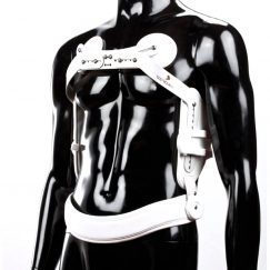 Νάρθηκας κορμού τριών σημείων με δελτοστηθιαία PADS και ρυθμιζόμενη κοιλιακή ταινία ρυθμιζόμενου ύψους