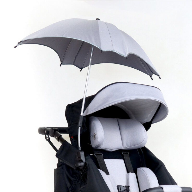 with umbrella