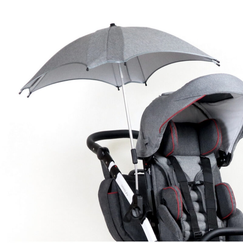 with umbrella