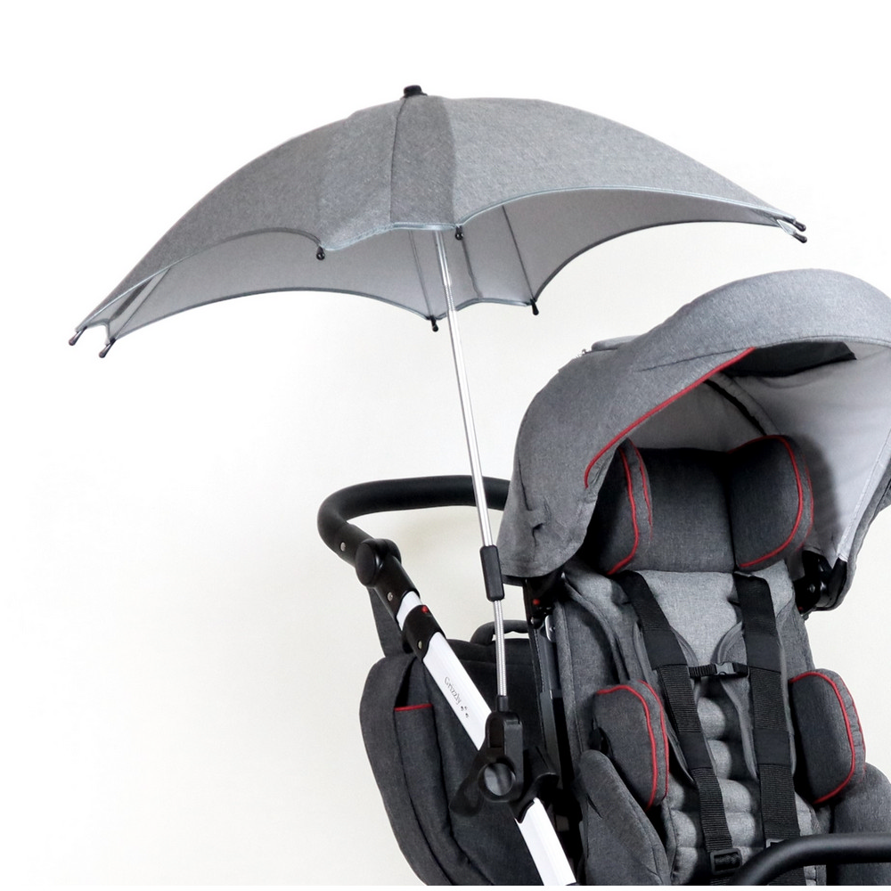 with umbrella
